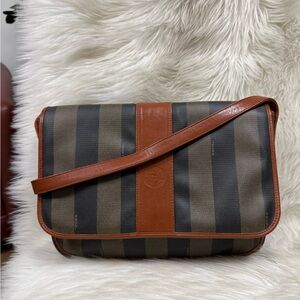🔥SALE🔥Authentic Fendi Pecan Design PVC Crossbody Bag